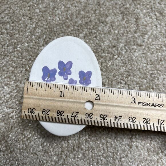 Hand Painted Cottage Pottery Victorian Scented Trinket Box Flowers British Made - Picture 6 of 7